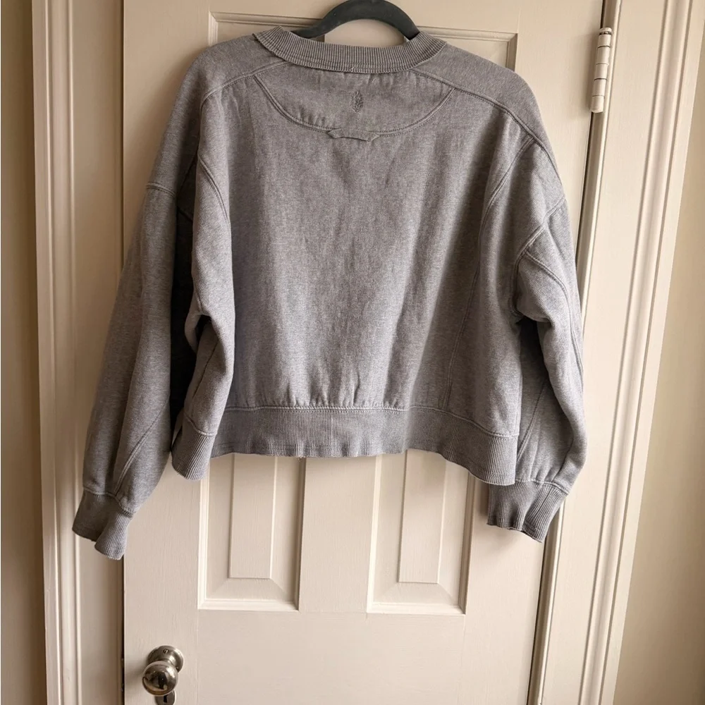 Free People Movement Gray Swearshirt - Picture 3 of 4